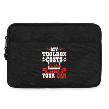 Mechaniker Mechatroniker Schrauber Geschenk - Laptoptasche 13" - Schwarz - Vorne