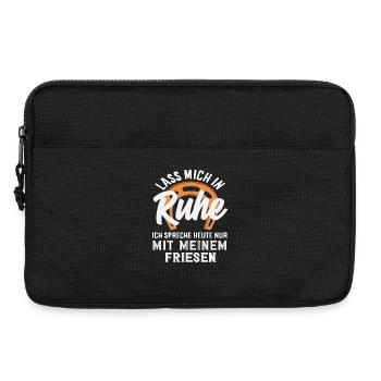 Friese Spruch Ruhe Pferdemädchen Reiten Ponyfans - Laptoptasche 13" - Schwarz - Vorne