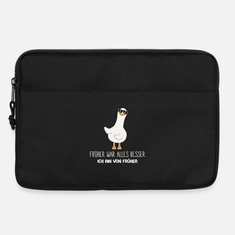 Früher war alles besser ich bin von früher Rentner - Laptoptasche 13" - Schwarz