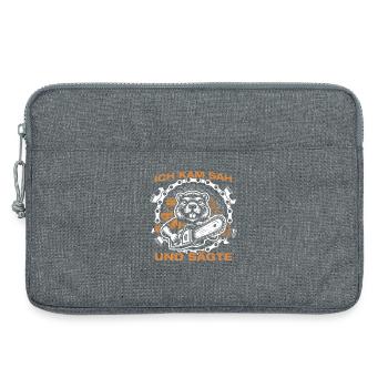 Fabrication du bois tronçonneuse Bûcheron Bûcheron Bûcheron - Sacoche pour ordinateur portable 13 pouces - gris chiné - Devant