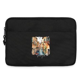 Venedig Aquarell, Ich liebe Venedig - Laptoptasche 13" - Schwarz - Vorne