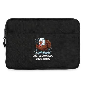 Pas de dinde pour le dîner - Sacoche pour ordinateur portable 13 pouces - noir - Devant