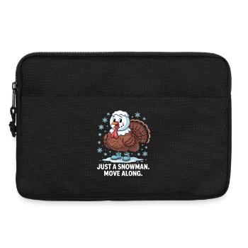 Pas de dinde pour le dîner - Sacoche pour ordinateur portable 13 pouces - noir - Devant