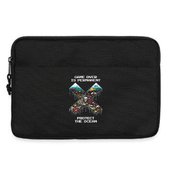Game Over ist endgültig | Ozeanschutz, Korallen - Laptoptasche 13" - Schwarz - Vorne