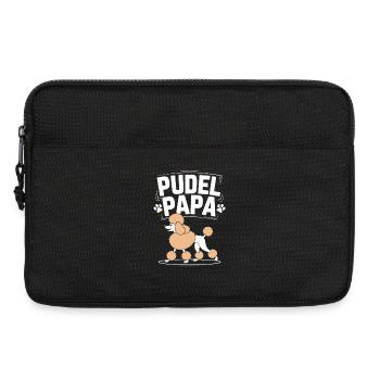 Pudel Papa Lustiger Hundeliebhaber - Laptoptasche 13" - Schwarz - Vorne