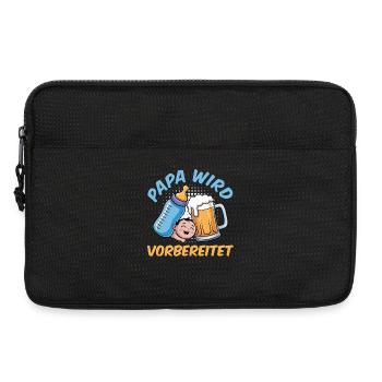 Papa en devenir PAPA EST PRÉPARÉ Drôle - Sacoche pour ordinateur portable 13 pouces - noir - Devant
