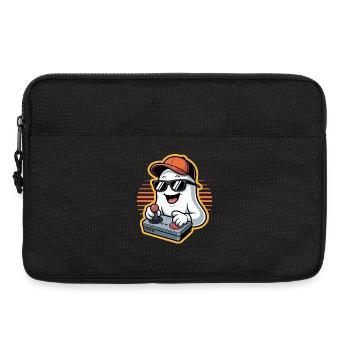 Retro Gamer Halloween Fantôme - Sacoche pour ordinateur portable 13 pouces - noir - Devant