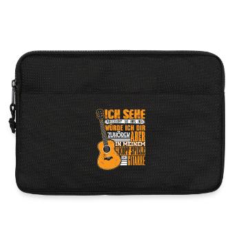 Guitare Guitariste Musicien Guitariste - Sacoche pour ordinateur portable 13 pouces - noir - Devant