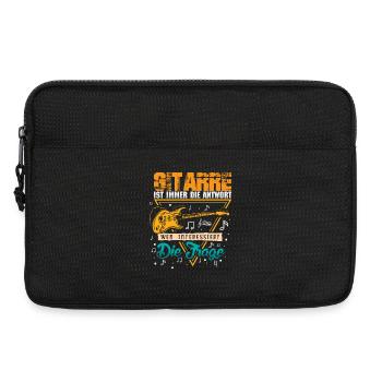 Guitare Guitariste Musicien Guitariste - Sacoche pour ordinateur portable 13 pouces - noir - Devant