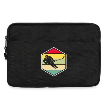 Hockey sur glace Hockey Hockey Joueur de hockey - Sacoche pour ordinateur portable 13 pouces - noir - Devant