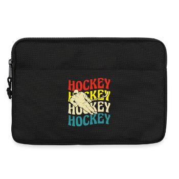 Hockey sur glace Hockey Hockey Joueur de hockey - Sacoche pour ordinateur portable 13 pouces - noir - Devant