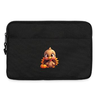 Bébé dinde de Thanksgiving - Sacoche pour ordinateur portable 13 pouces - noir - Devant