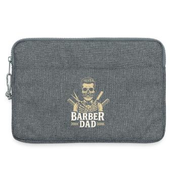 Père Barber Papa Barbier Coiffeur - Sacoche pour ordinateur portable 13 pouces - gris chiné - Devant