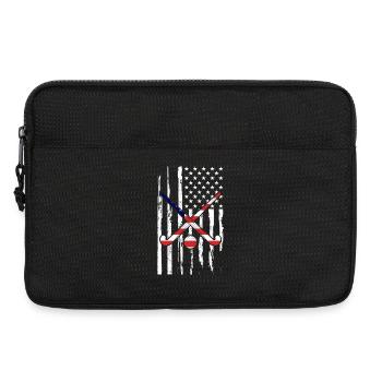 Hockey sur glace Hockey Hockey Joueur de hockey - Sacoche pour ordinateur portable 13 pouces - noir - Devant