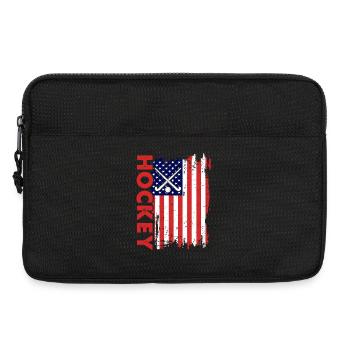 Hockey sur glace Hockey Hockey Joueur de hockey - Sacoche pour ordinateur portable 13 pouces - noir - Devant