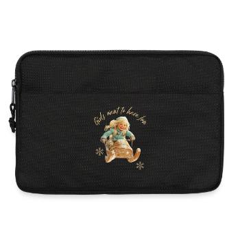 Girls Want To Have Fun Sledding - Laptop bag 13" - black - Front