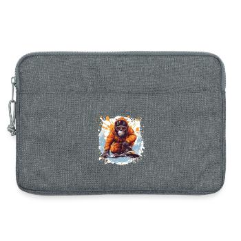 Singe Snowboard - Sacoche pour ordinateur portable 13 pouces - gris chiné - Devant