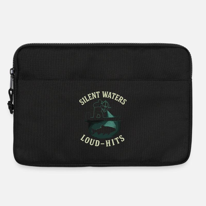 Silent Waters Loud-Hits Angler Abenteuer - Laptoptasche 13" - Schwarz
