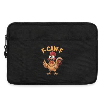 fcawf poulet F-Caw-F Drôle de poulet Humour Coq - Sacoche pour ordinateur portable 13 pouces - noir - Devant