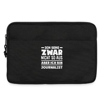 Lustiges Ich Sehe Investigativer Reporter - Laptoptasche 13" - Schwarz - Vorne