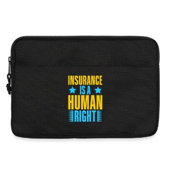 Agent d’assurance Droits de l’homme Courtier drôle d’assurance - Sacoche pour ordinateur portable 13 pouces - noir - Devant