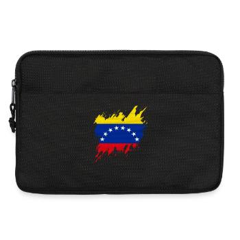 Flag of Venezuela, torn style - Laptop bag 13" - black - Front
