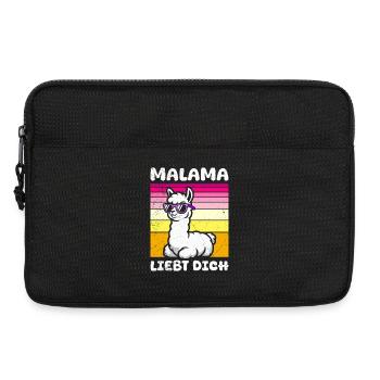 Bald Mama MALAMA LIEBT DICH Lustiges - Laptoptasche 13" - Schwarz - Vorne