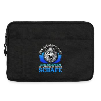 Wolf Spirit DEIN GRÖSSTER FEHLER Lustiges - Laptoptasche 13" - Schwarz - Vorne