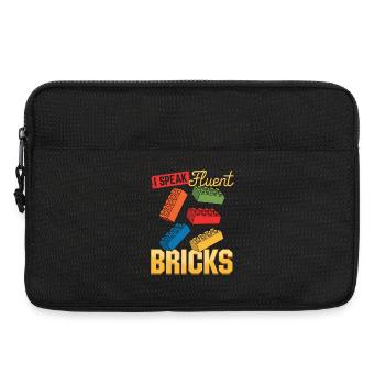 Building Blocks Kids Brick Builder - Laptop bag 13" - black - Front