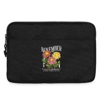 Birth Flowers Birth Flower November Chrysanthemum - Laptop bag 13" - black - Front