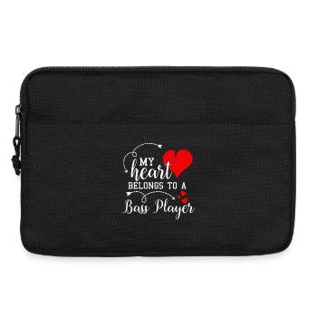 Ich liebe meinen Bassisten Ehemann Ehefrau Valentinstag - Laptoptasche 13" - Schwarz - Vorne