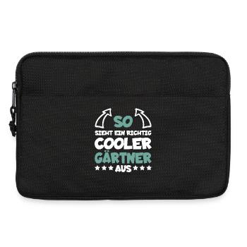 Jardinier vraiment cool drôle dire cadeau - Sacoche pour ordinateur portable 13 pouces - noir - Devant