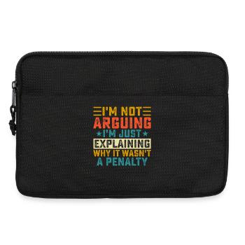 Hockey Hockey sur glace Cadeau pour joueur de hockey sur glace - Sacoche pour ordinateur portable 13 pouces - noir - Devant