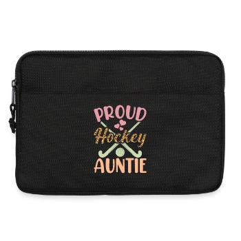 Hockey Hockey sur glace Cadeau pour joueur de hockey sur glace - Sacoche pour ordinateur portable 13 pouces - noir - Devant