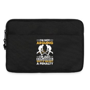 Hockey Eishockey Eishockeyspieler Geschenk - Laptop bag 13" - black - Front