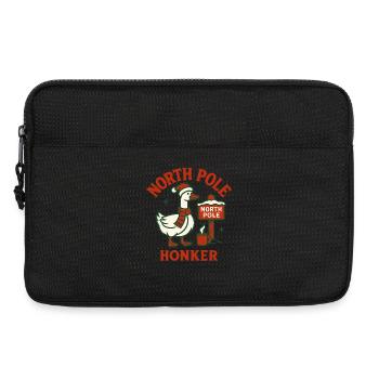 Lustige Gans Weihnachten Santa Nordpol Honker - Laptoptasche 13" - Schwarz - Vorne