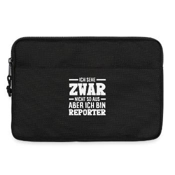 Ich Sehe Zwar Nicht So Aus Reporter Journalist - Laptoptasche 13" - Schwarz - Vorne