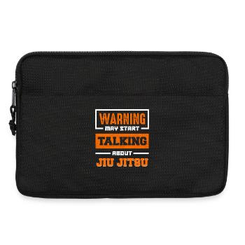 Warnung Jiu Jitsu Gesprächsthema - Laptoptasche 13" - Schwarz - Vorne