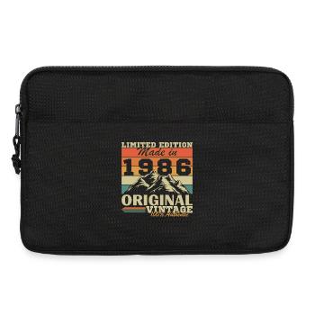 1986 Vintage Retro Geburtstagsgeschenk - Laptoptasche 13" - Schwarz - Vorne