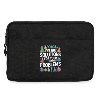 Lab Technician I've Got Solution For Medical Lab - Laptoptasche 13" - Schwarz - Vorne