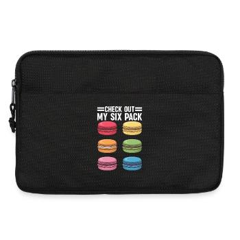 Macaron Französische Desserts - Laptoptasche 13" - Schwarz - Vorne