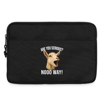 Goat Goat Breeding Goat Farmer - Are You Serious - Laptop bag 13" - black - Front