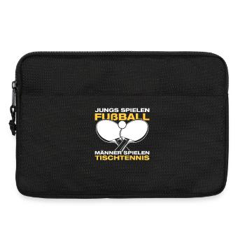 Men play table tennis table tennis players - Laptop bag 13" - black - Front