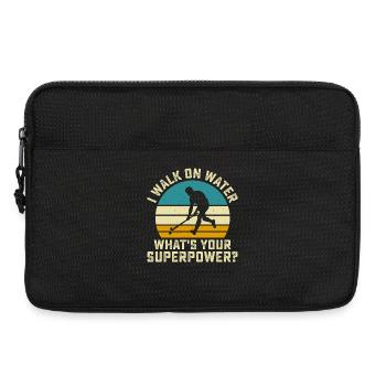 Hockey Hockey sur glace Cadeau pour joueur de hockey sur glace - Sacoche pour ordinateur portable 13 pouces - noir - Devant