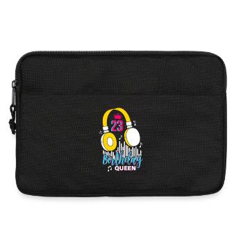 Anniversaire Reine 23e anniversaire - Sacoche pour ordinateur portable 13 pouces - noir - Devant