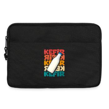 Bouteille de kéfir motif rétro - Sacoche pour ordinateur portable 13 pouces - noir - Devant