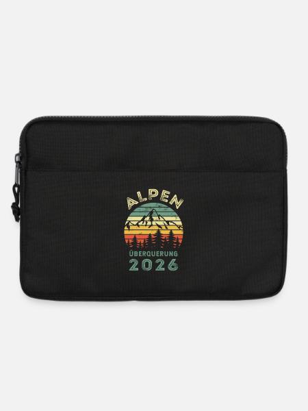 Alpenüberquerung 2026 Retro - Wandern - Laptoptasche 13" - Schwarz