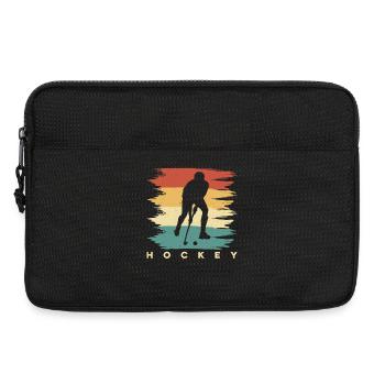 Hockey Hockey sur glace Cadeau pour joueur de hockey sur glace - Sacoche pour ordinateur portable 13 pouces - noir - Devant