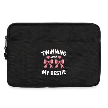 Meilleur ami disant drôle partenaire look cadeau - Sacoche pour ordinateur portable 13 pouces - noir - Devant