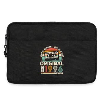 1996 Vintage Vintage Anniversaire Cadeau Rétro - Sacoche pour ordinateur portable 13 pouces - noir - Devant